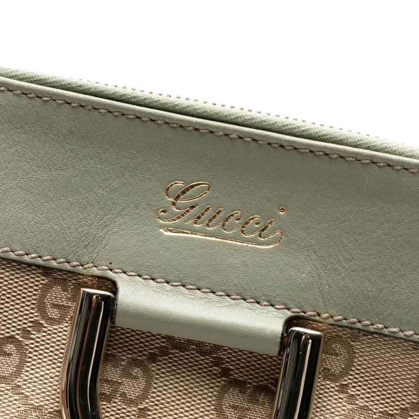 Gucci GG Canvas Abbey D Ring Tote Brown Canvas Good condition - Box View