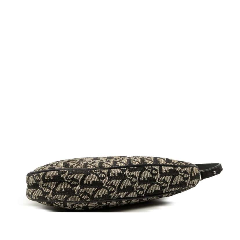 Dior Mini Diorissimo Canvas Saddle Pochette Black Canvas Good condition - Inside View