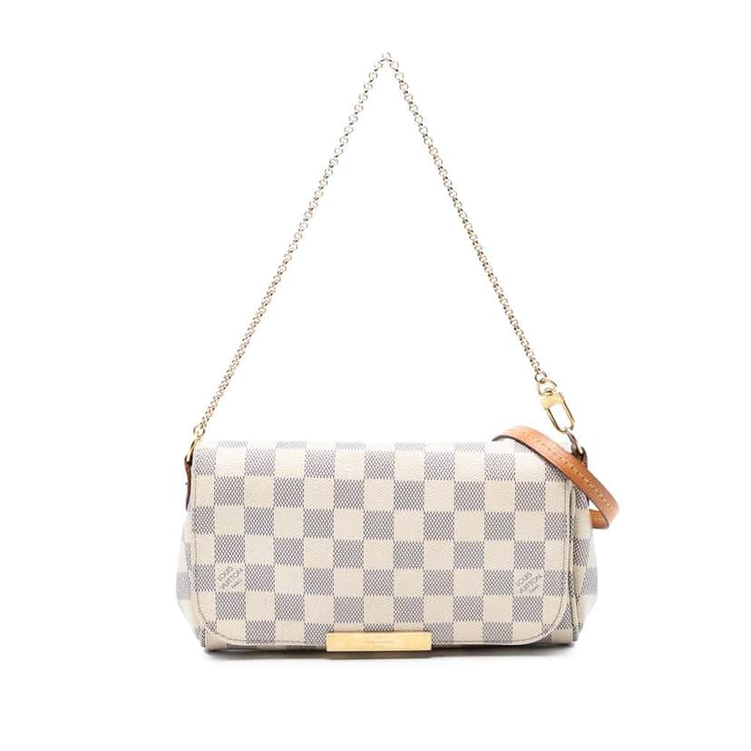 Louis Vuitton Damier Azur Favorite PM White Good condition - Front View