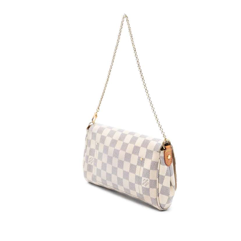 Louis Vuitton Damier Azur Favorite PM White Good condition - Back View