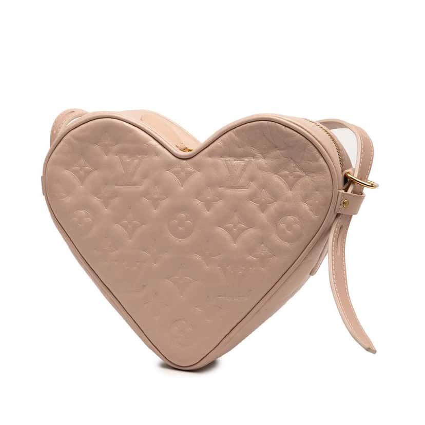 Louis Vuitton Monogram Embossed Lambskin Fall In Love Sac Coeur Pink Leather Very good condition - Back View