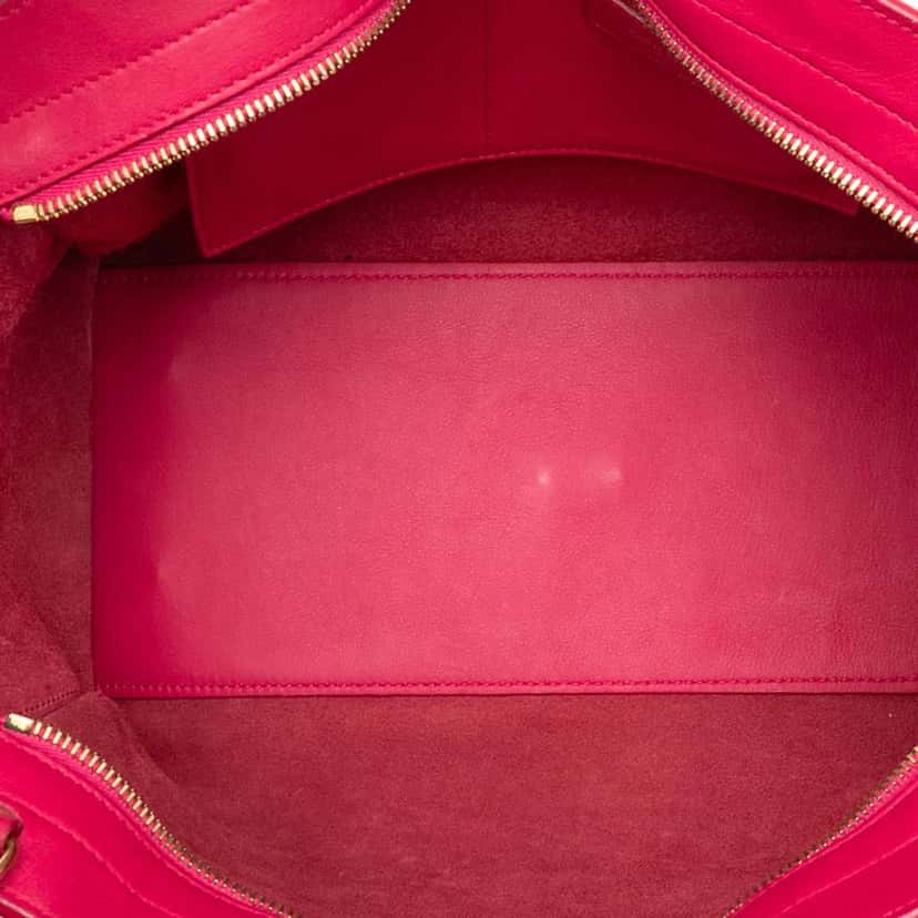 Saint Laurent Small Leather Classic Y Cabas Satchel Pink Leather Good condition - Model View