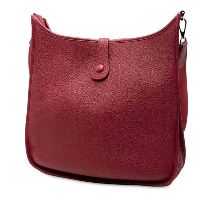 Hermès Clemence Evelyne I PM Red Leather Good condition - Back View