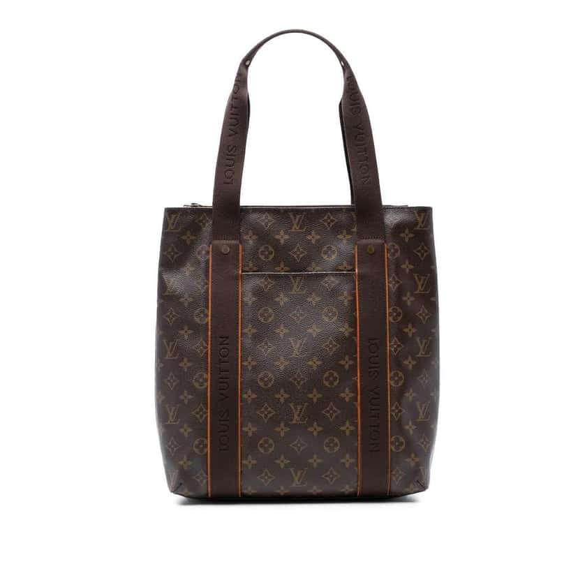 Louis Vuitton Monogram Cabas Beaubourg Brown Good condition - Front View