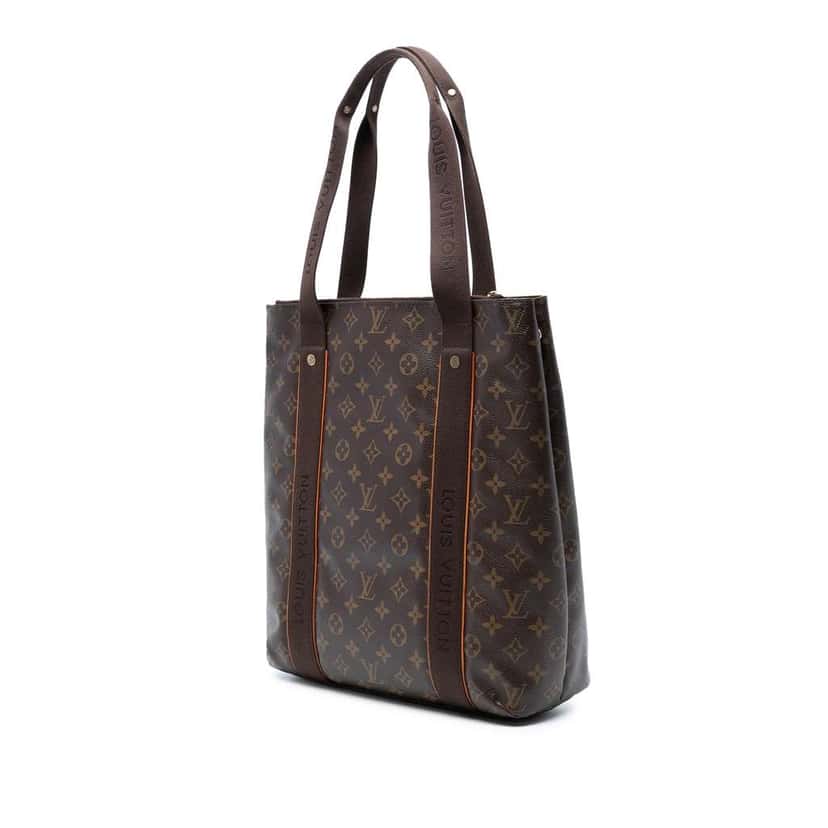Louis Vuitton Monogram Cabas Beaubourg Brown Good condition - Back View