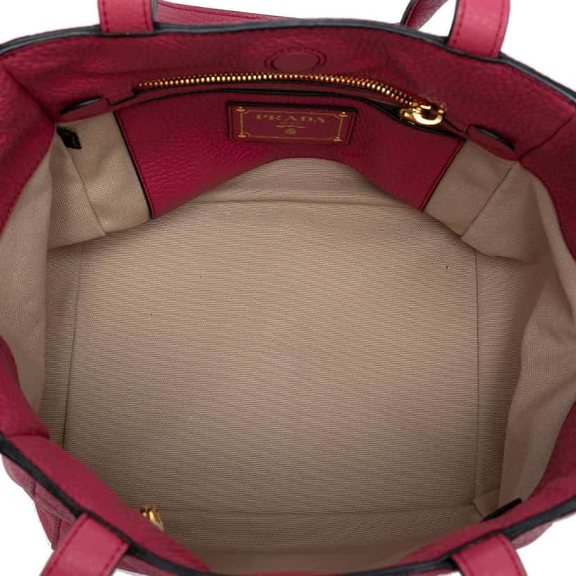 Prada Vitello Daino Tote Pink Leather Very good condition - Model View