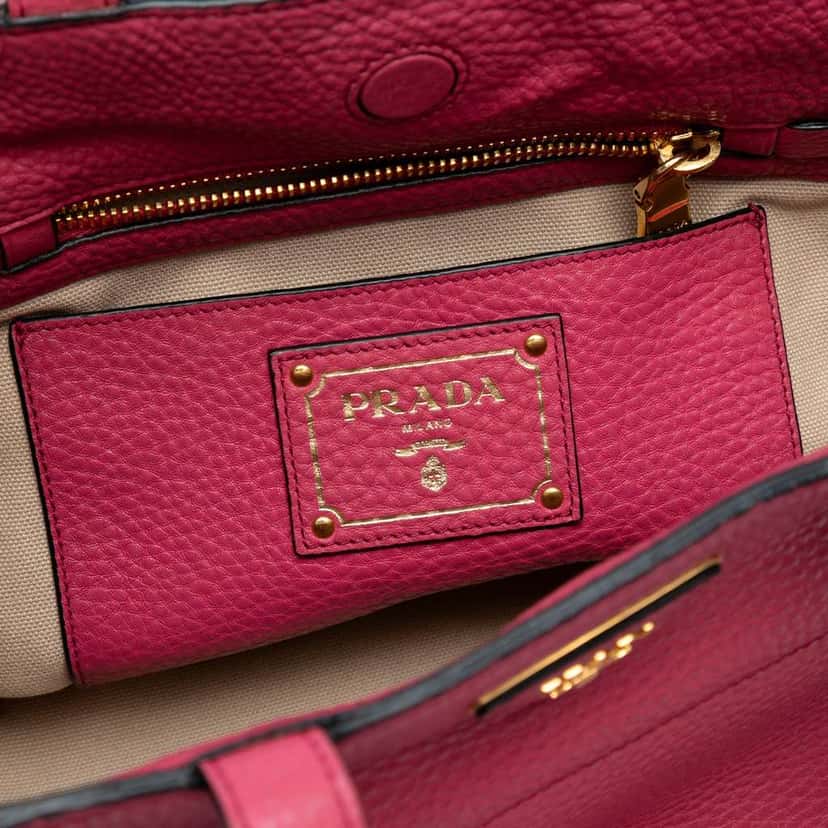 Prada Vitello Daino Tote Pink Leather Very good condition - Box View