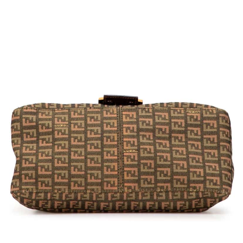 Fendi Multicolor Zucchino Canvas Mamma Forever Brown Canvas Good condition - Inside View