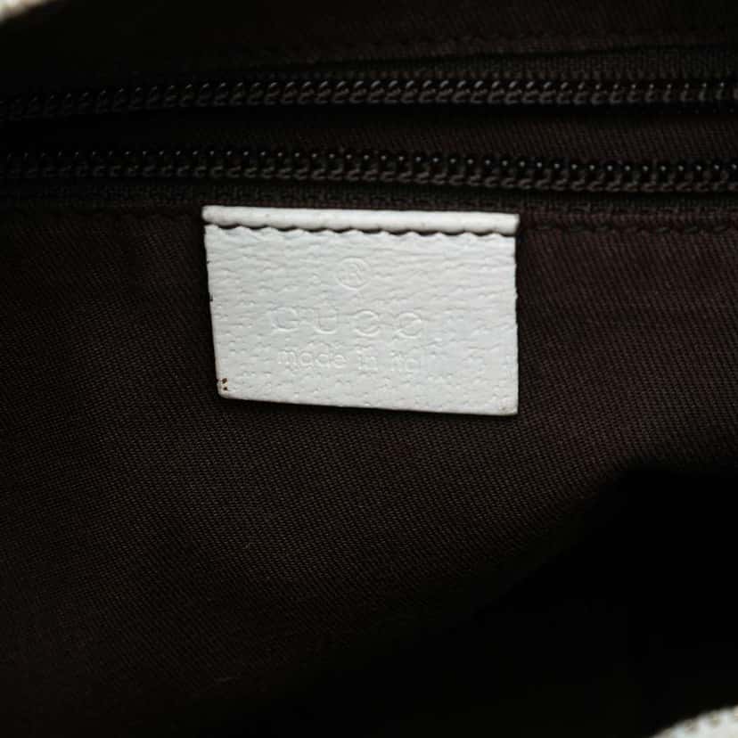 Gucci GG Canvas Web Crossbody White Canvas Good condition - Box View