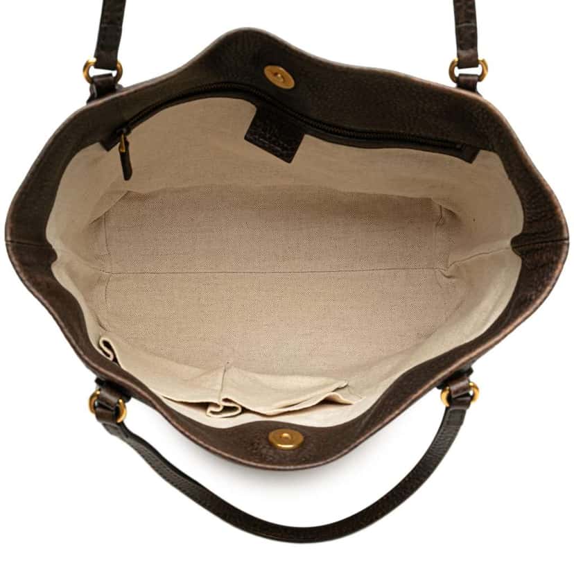 Gucci GG Canvas Laidback Crafty Tote Brown Canvas Good condition - Model View