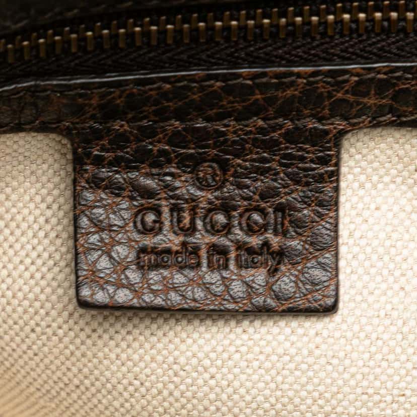 Gucci GG Canvas Laidback Crafty Tote Brown Canvas Good condition - Box View