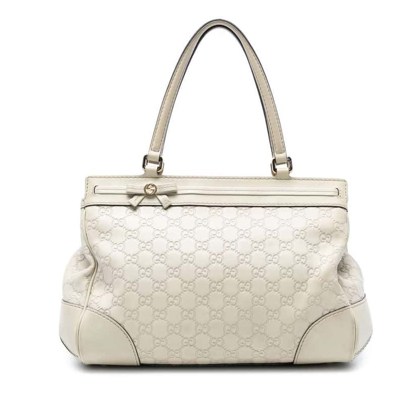 Gucci Guccissima Mayfair Tote Brown Leather Good condition - Front View