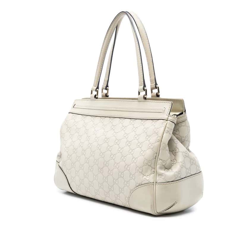 Gucci Guccissima Mayfair Tote Brown Leather Good condition - Back View