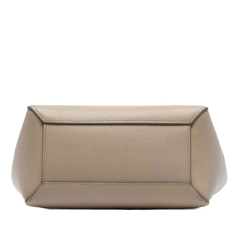 Celine Nano Grained Calfskin Belt Bag Brown Leather Good condition - Inside View
