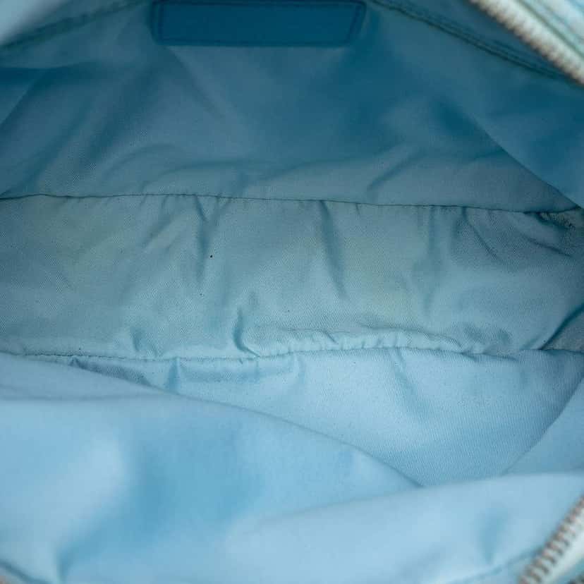 Chanel New Travel Line Nylon Satchel Blue Good condition - Model View