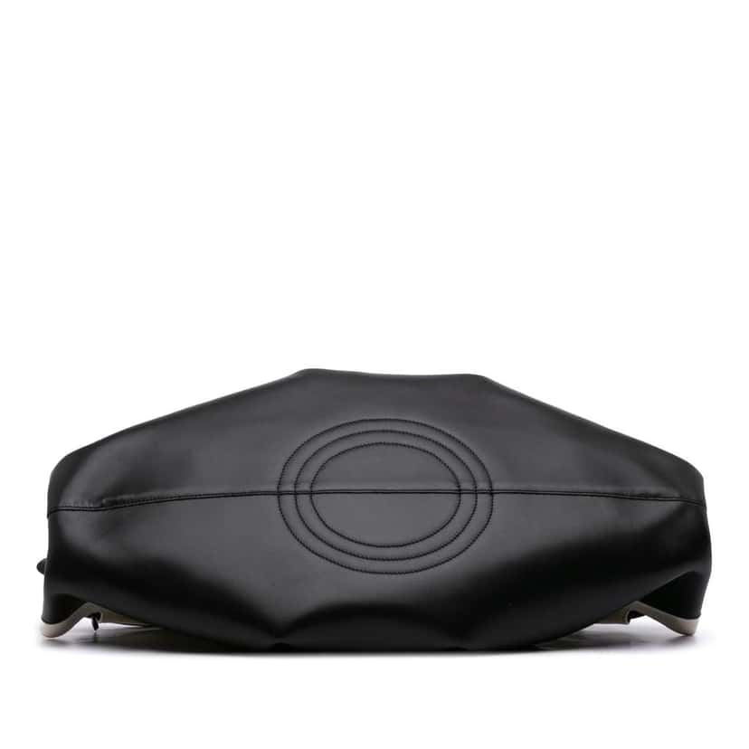 Loewe XL Shiny Calfskin and Canvas Paseo Satchel Black Leather Good condition - Inside View