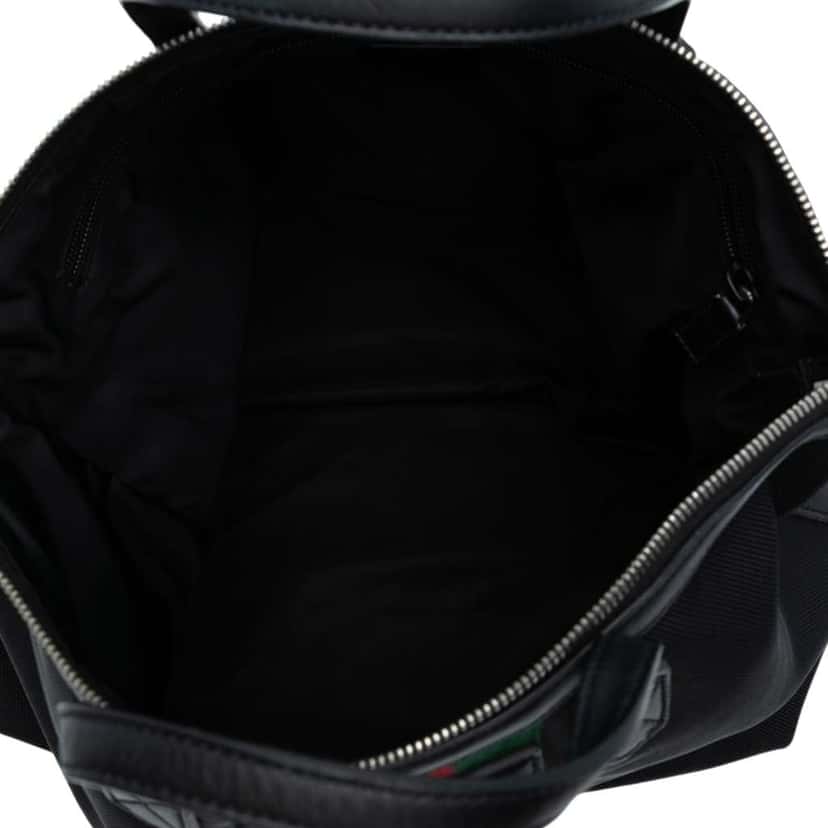 Gucci Canvas Techno Web Vertical Zip Tote Black Canvas Good condition - Model View