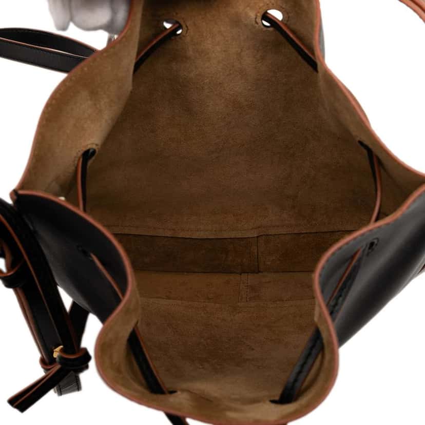 Loewe Medium Leather Horseshoe Crossbody Black Leather Good condition - Model View