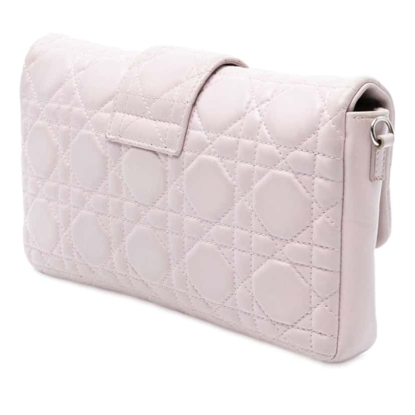 Dior Lambskin Cannage Miss Dior Promenade Flap Pink Leather Good condition - Back View