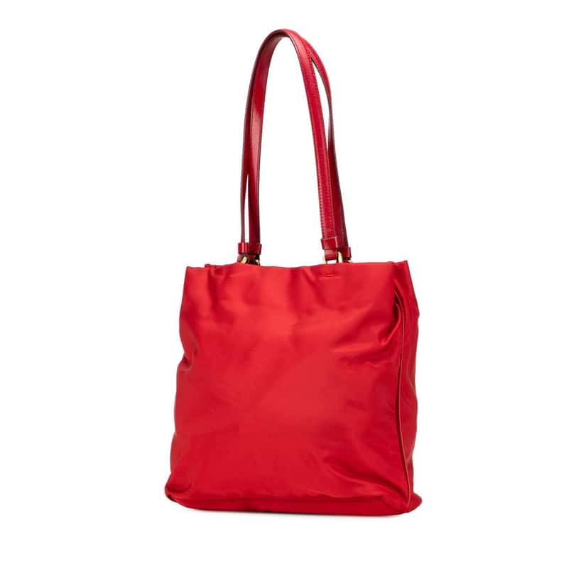 Prada Tessuto Tote Red Good condition - Back View