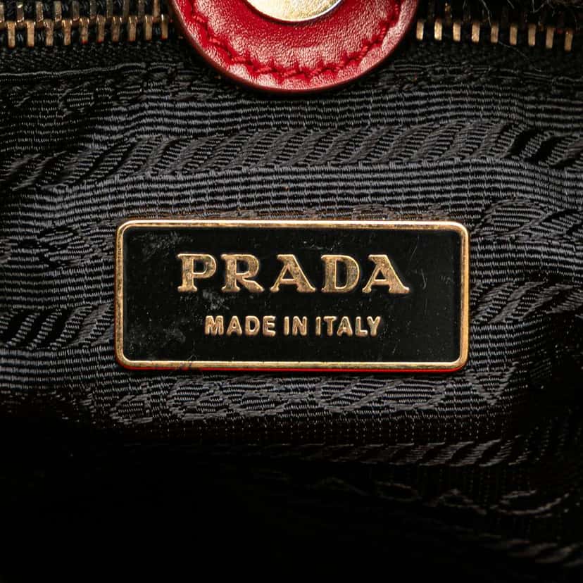 Prada Tessuto Tote Red Good condition - Box View