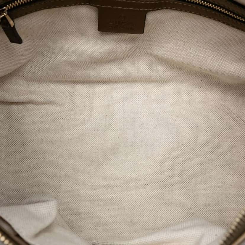 Gucci GG Lurex Heart Bit Handbag Brown Canvas Good condition - Model View
