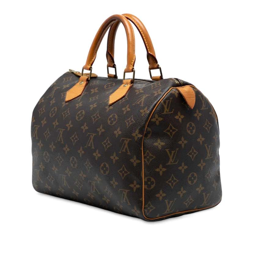 Louis Vuitton Monogram Speedy 30 Brown Good condition - Back View