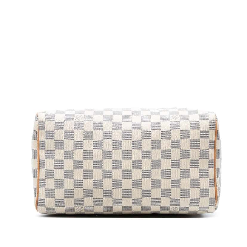 Louis Vuitton Damier Azur Speedy 30 White Good condition - Inside View