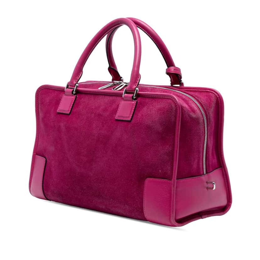 Loewe Suede Amazona 36 Pink Leather Good condition - Back View