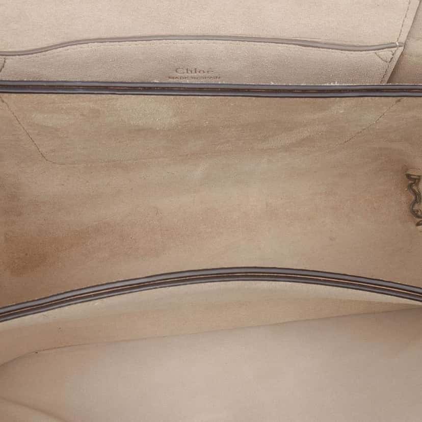 Chloé Small Suede and Calfskin Faye Crossbody Pink Leather Good condition - Model View