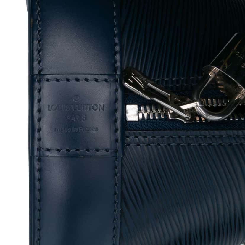 Louis Vuitton Epi Alma GM Blue Leather Good condition - Box View