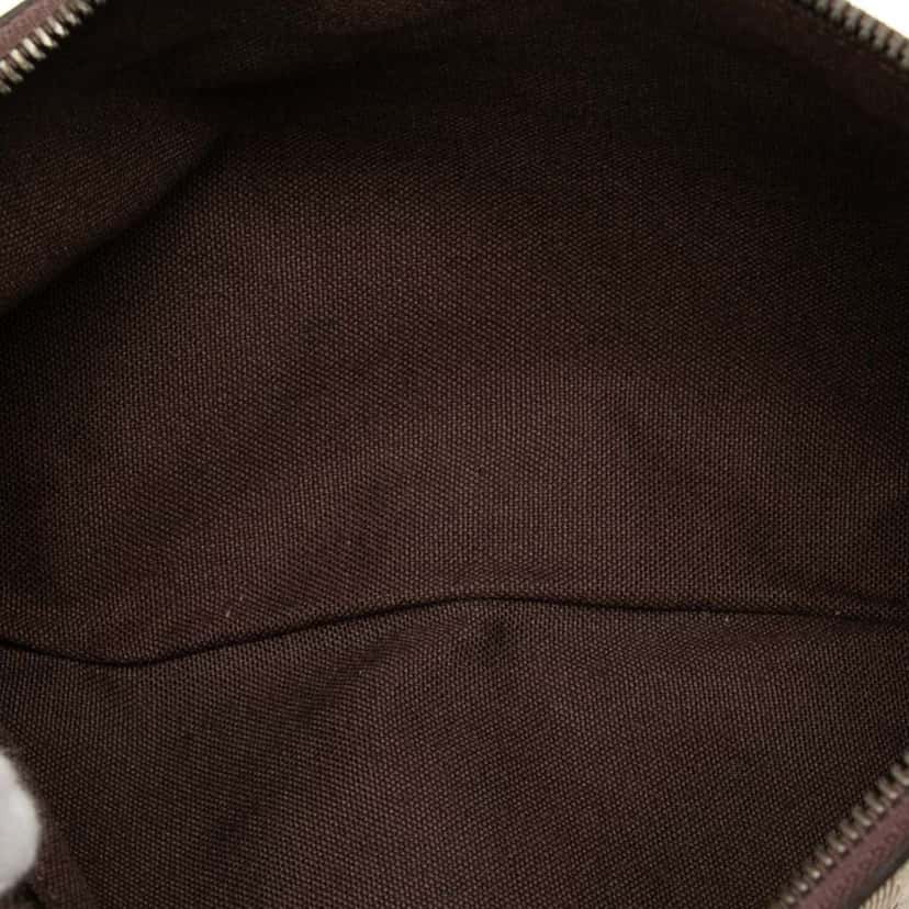 Burberry Haymarket Check Canvas Shoulder Bag Brown Canvas Good condition - Model View