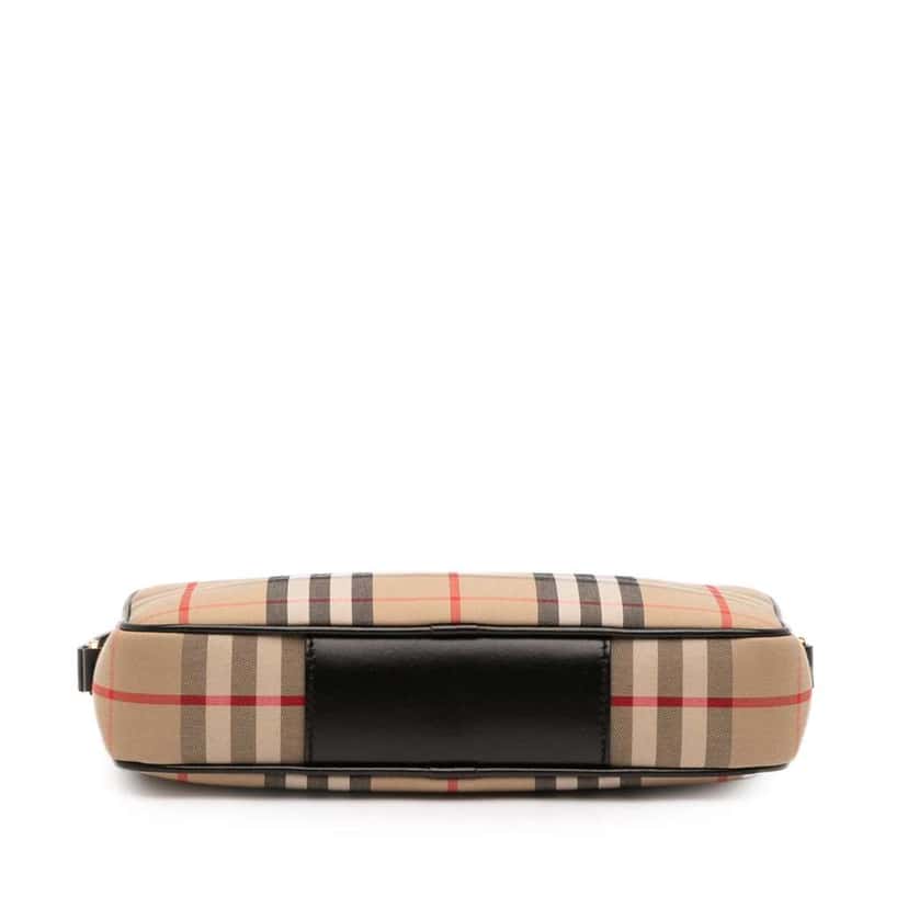Burberry House Check Canvas Crossbody Brown Canvas Good condition - Inside View