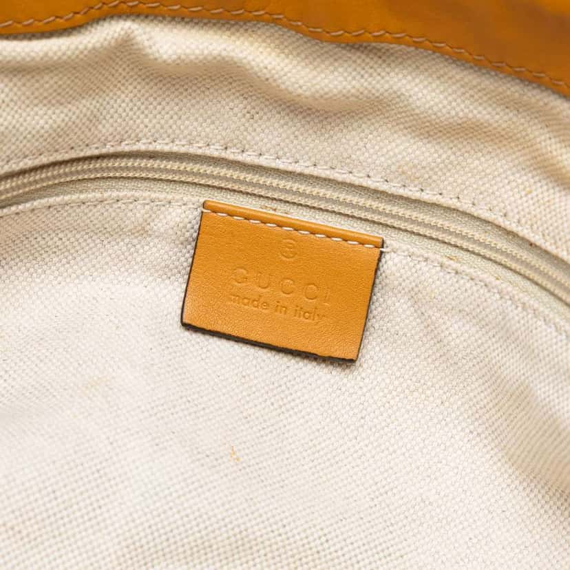 Gucci Guccissima Sukey Satchel Yellow Leather Very good condition - Box View
