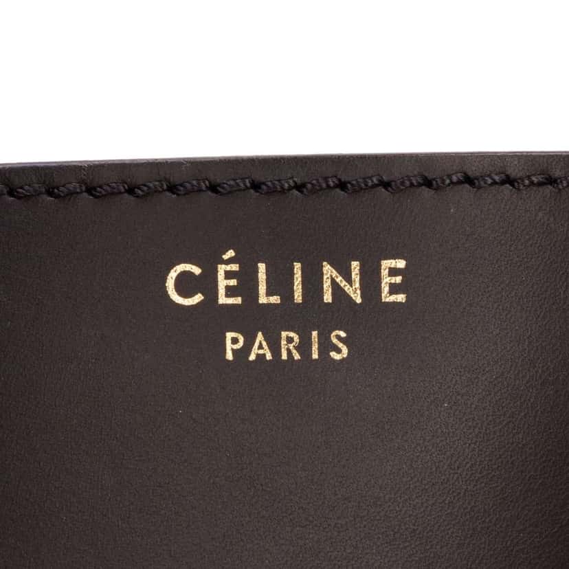 Celine Mini Tricolor Calfskin Luggage Tote White Leather Good condition - Box View