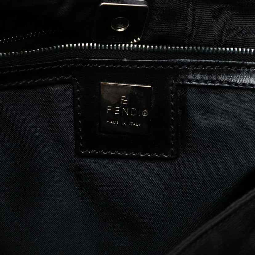 Fendi Zucca Canvas Shoulder Bag Black Canvas Very good condition - Box View