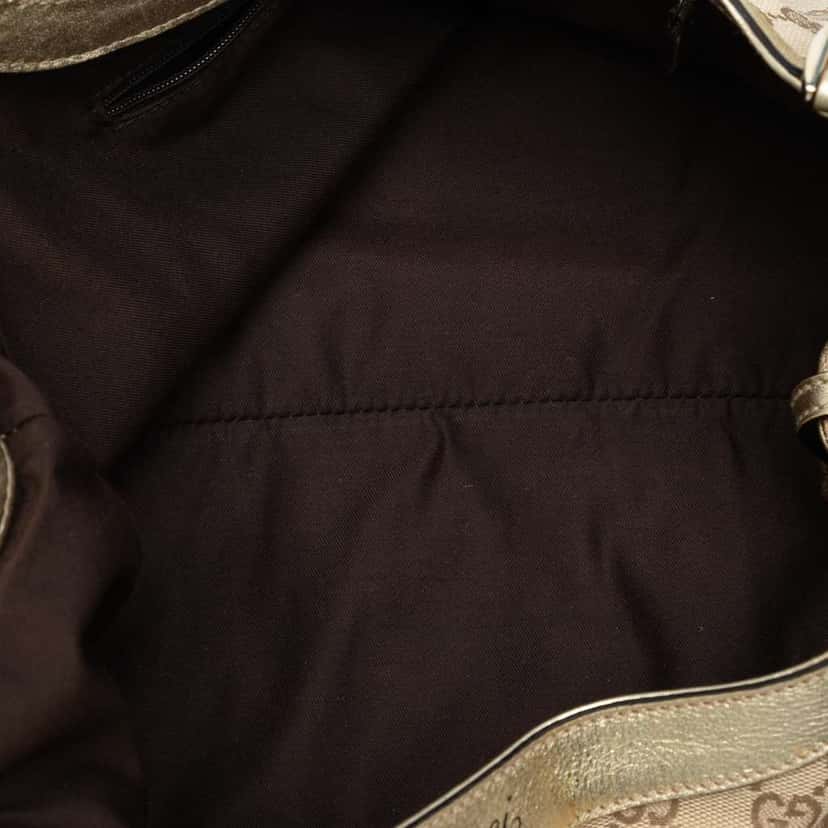 Gucci GG Canvas Abbey D Ring Shoulder Bag Brown Canvas Good condition - Model View