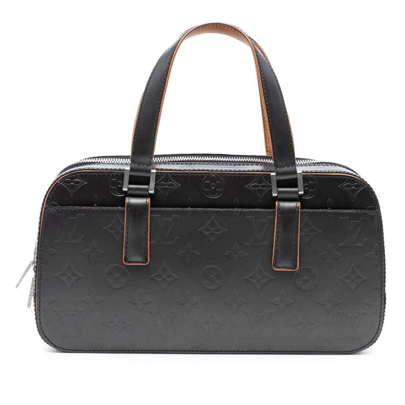 Louis Vuitton Monogram Mat Shelton Grey Leather Good condition - Front View