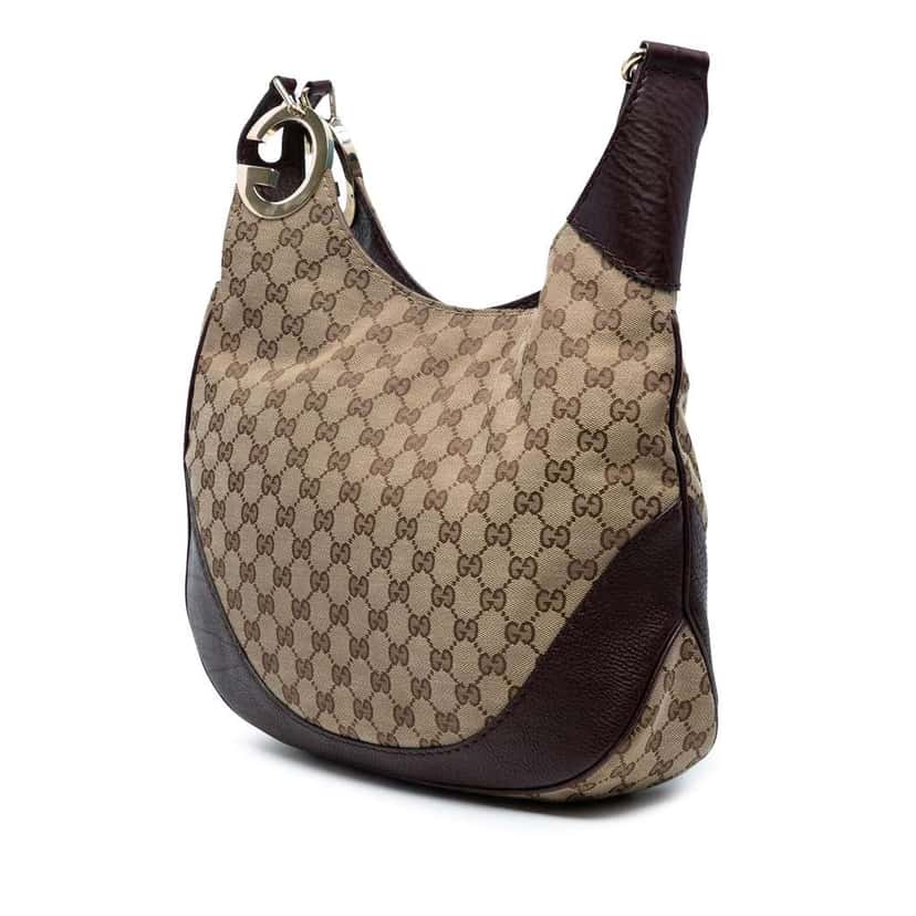 Gucci GG Canvas Charlotte Crossbody Brown Canvas Good condition - Back View