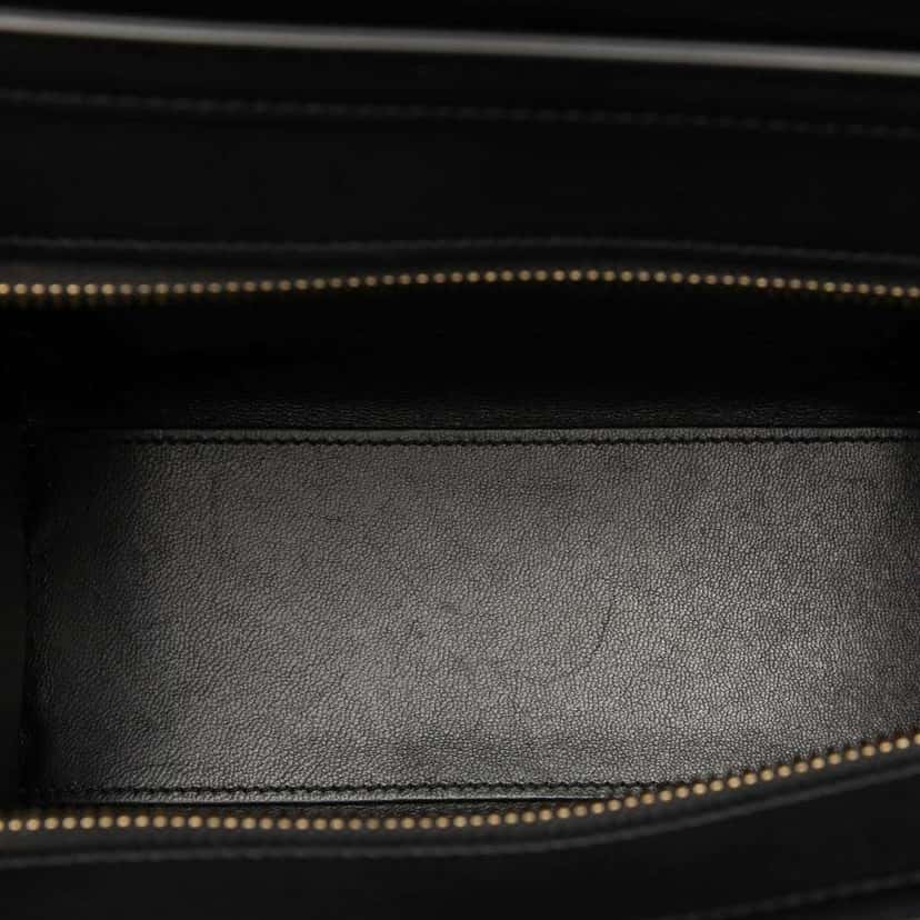 Celine Nano Tricolor Nubuck and Drummed Calfskin Luggage Tote Brown Leather Good condition - Model View