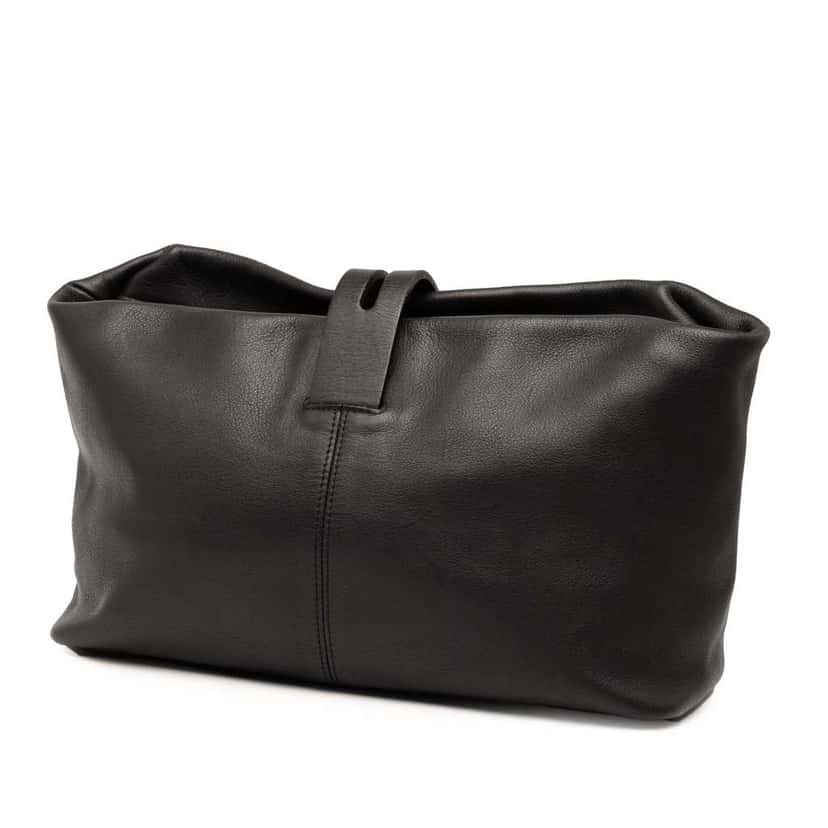 Loewe Nappa Clutch Black Leather Good condition - Back View