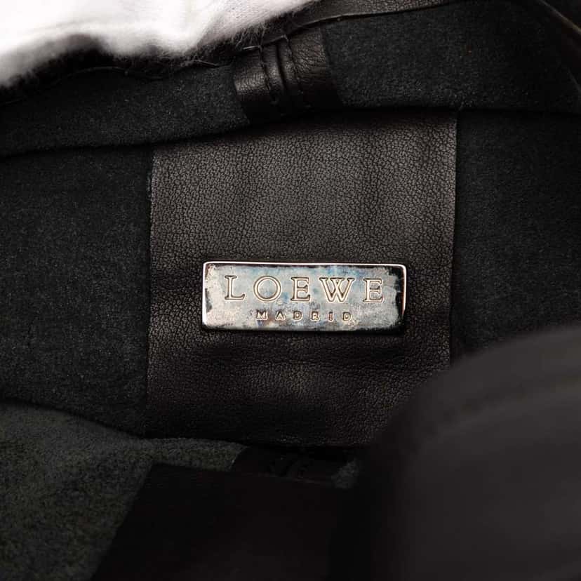 Loewe Nappa Clutch Black Leather Good condition - Box View