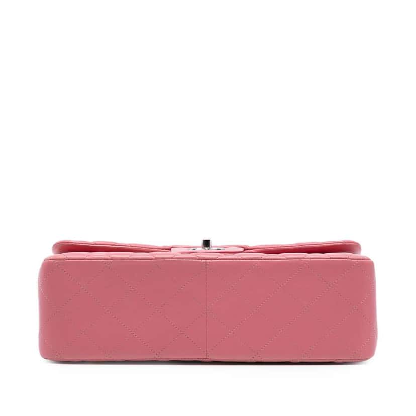 Chanel Jumbo Classic Lambskin Double Flap Pink Leather Good condition - Inside View