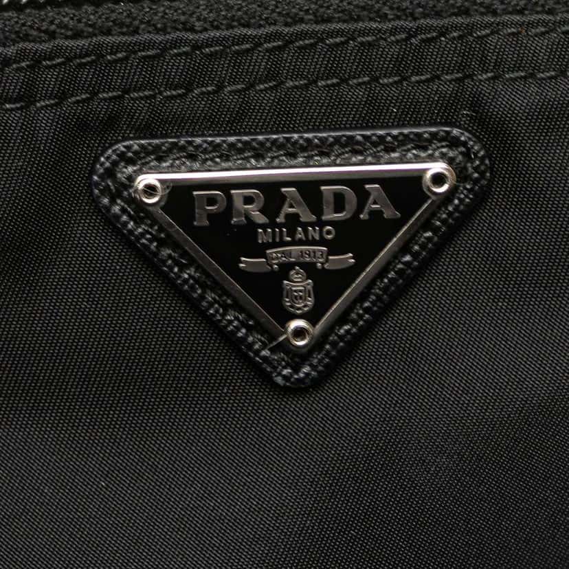 Prada Tessuto Cosmetic Pouch Black Good condition - Box View