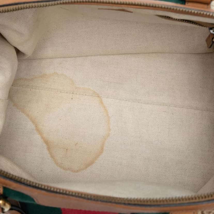 Gucci Medium GG Canvas Rania Top Handle Bag Brown Canvas Good condition - Model View
