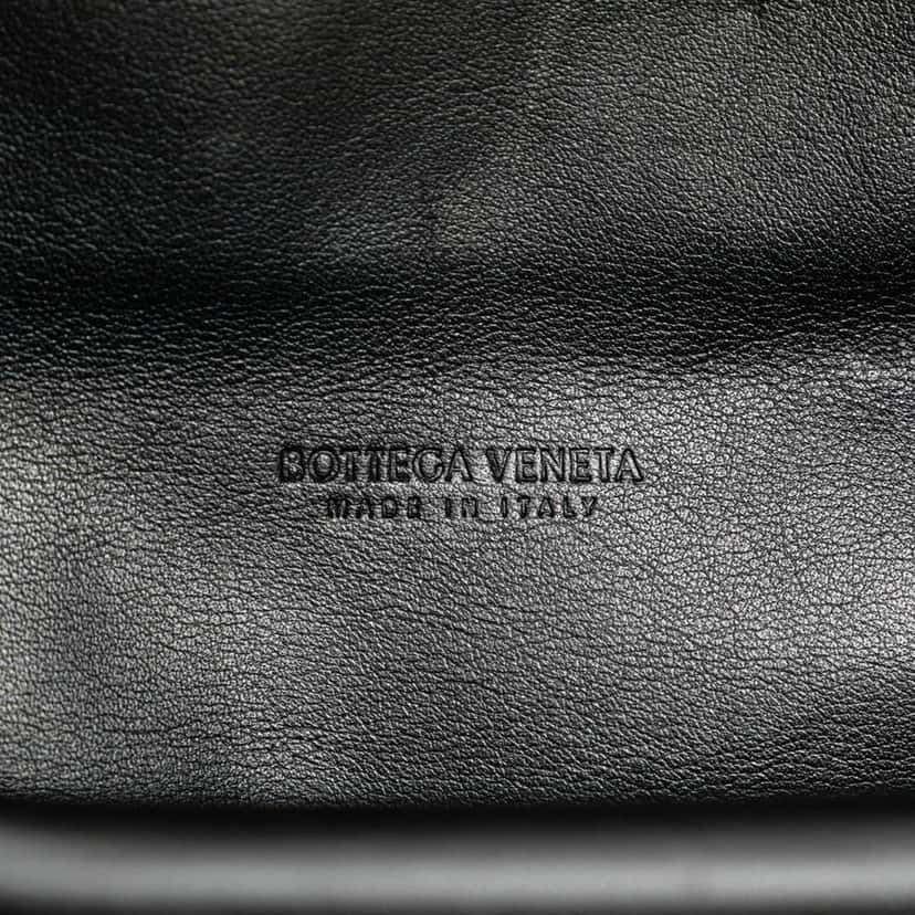Bottega Veneta Lambskin Belt Chain Pouch Black Leather Good condition - Box View