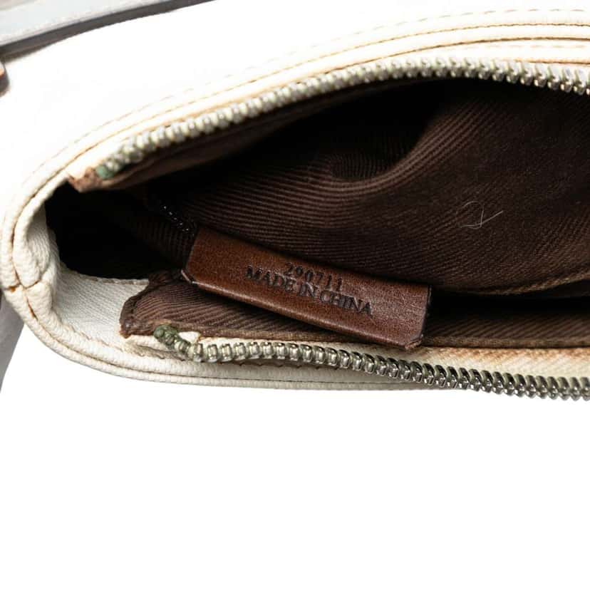 Loewe Anagram Coated Canvas Crossbody White Canvas Very good condition - Box View