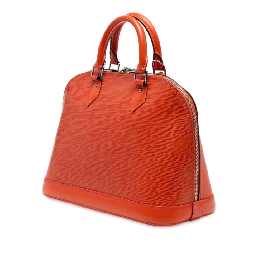 Louis Vuitton Epi Alma PM Orange Leather Good condition - Back View
