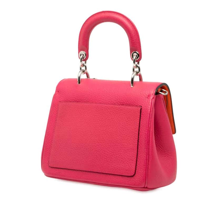 Dior Mini Leather Be Dior Flap Pink Leather Good condition - Back View