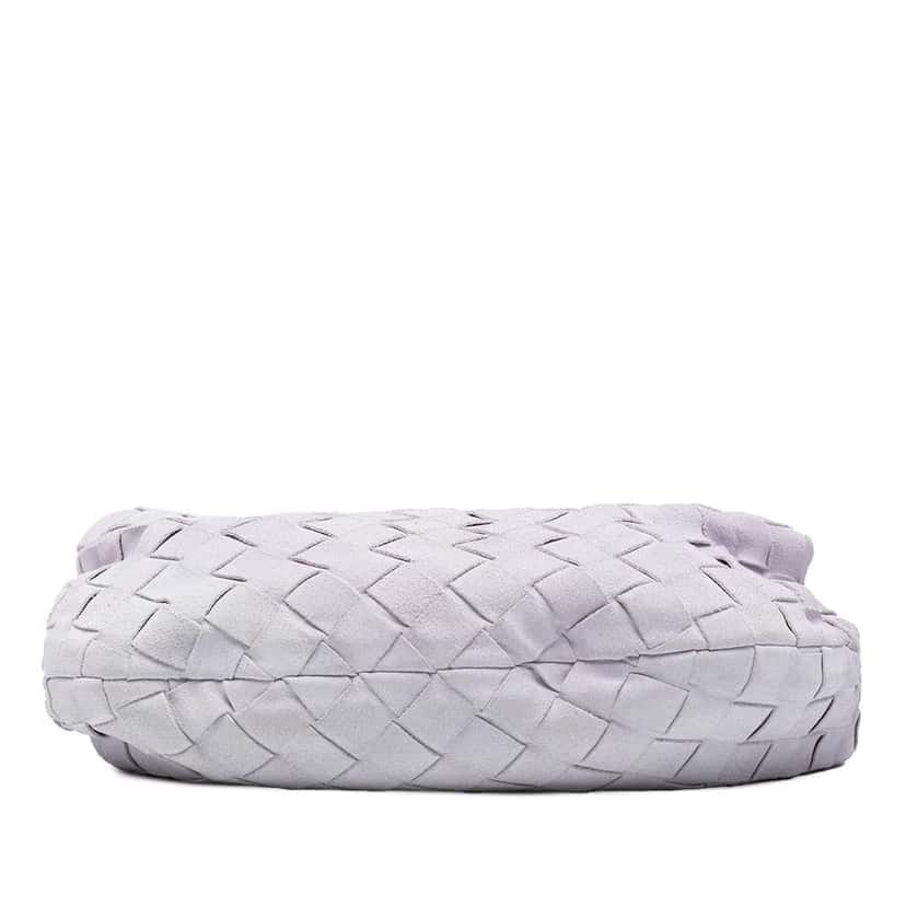 Bottega Veneta Mini Suede Intrecciato Jodie Purple Leather Good condition - Inside View